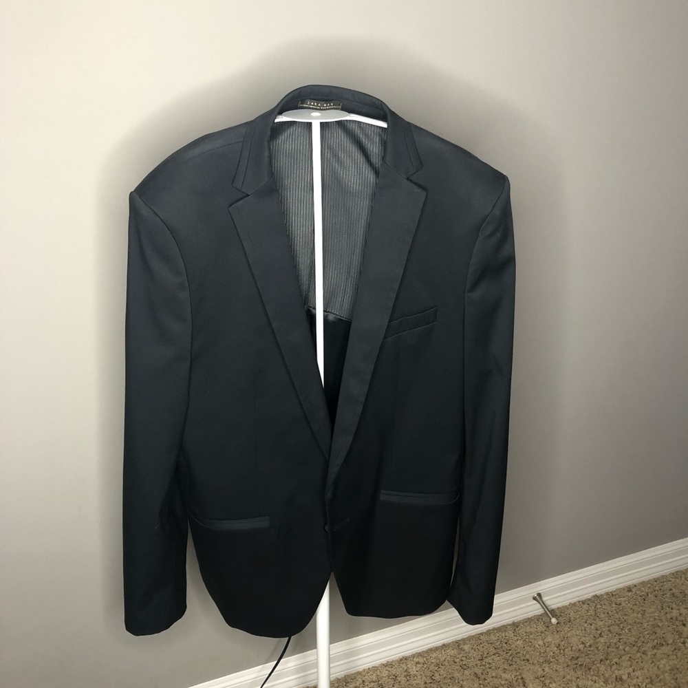 Zara man black suit jacket